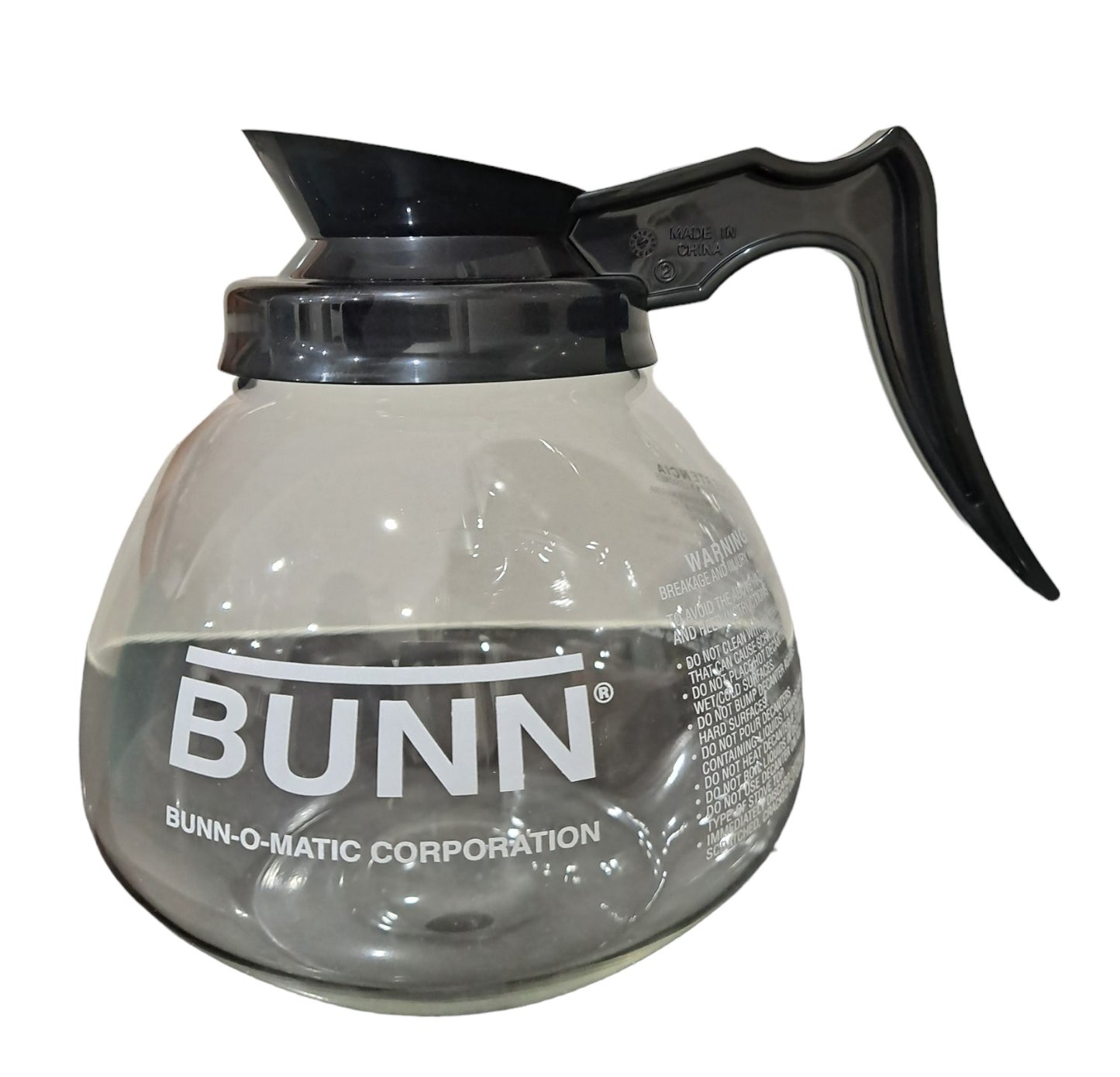 BUNN Decanter, Glass-Black 12C 3/CS 42400.0103