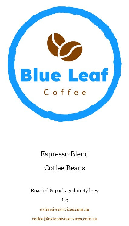 Blue Leaf Coffee Beans - Espresso Blend