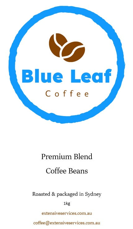 Blue Leaf Coffee Beans - Premium Blend