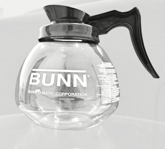BUNN Decanter, Glass-Black 12C 3/CS 42400.0103
