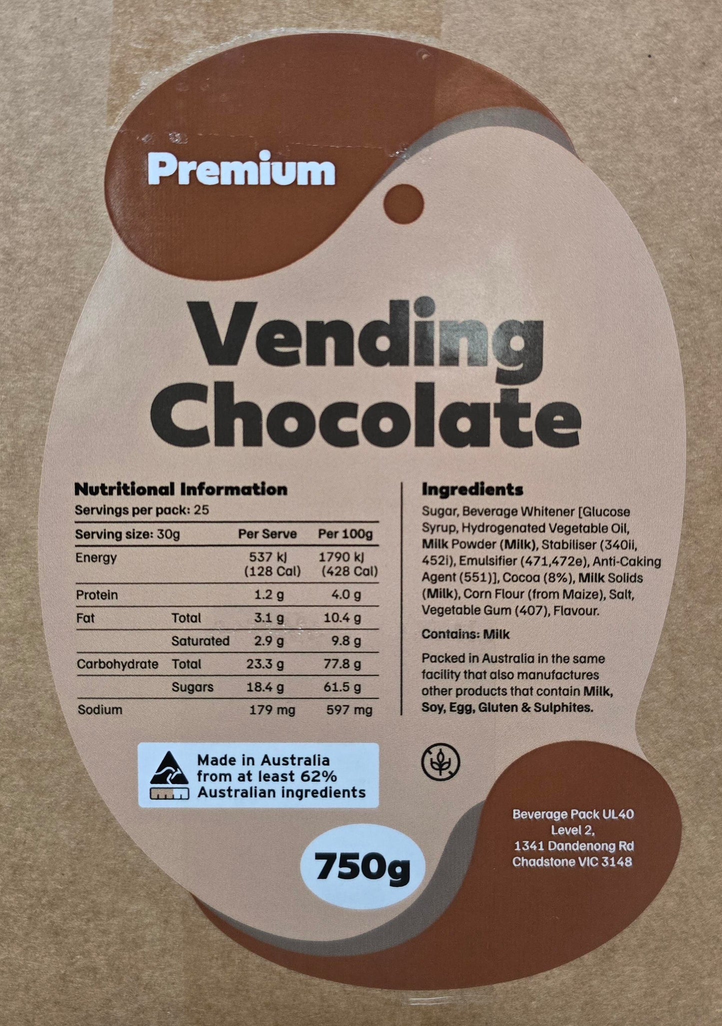 Premium Vending Chocolate Powder